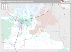 Olympia-Tumwater Metro Area Digital Map Premium Style